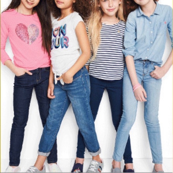 Cat & Jack Other - 3 pc GIRLS JEANS skinny jeans dark blue denim lot